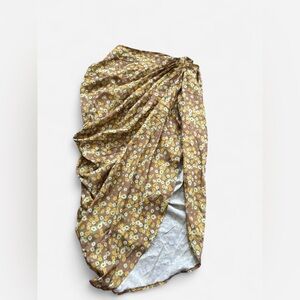 Prettylittlething Coquette warm toned floral wrap skirt🧚🏾‍♀️👒